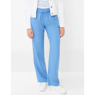 Culotte BRAX "Style FARINA", Damen, Gr. 42, Normalgrößen, blau, 100% Leinen, Hosen Image