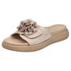 Pantolette RIEKER, Damen, Gr. 39, beige (hellbeige), Nubuklederimitat, Textil, unifarben, casual, Schuhe, Sommerschuh, Hausschuh, Strandschuh mit bequemem Fußbett