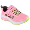 Sneaker SKECHERS "SKECHERS ELITE SPORT TEMPO", Kinder, Gr. 28, bunt (rosa, multi), Textil, Lederimitat, kontrastfarbene Details, sportlich, Schuhe, Trekking Schuh mit Klettverschluss, Größenschablone zum Download