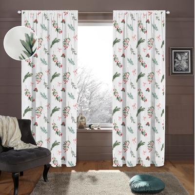 Gardine MY HOME "Joy" Gr. 5, rot, B:135cm H:230cm, Polyester, Gardinen Image