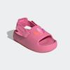 Badesandale ADIDAS ORIGINALS "ADIFOM KIDS ADILETTE", Gr. 31, rose tone, semi lucid fuchsia, bliss pink, Synthetik, Textil, sportlich, Schuhe