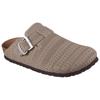 Clog SKECHERS "ARCH FIT GRANOLA TOO LATE", Damen, Gr. 35, grau (taupe), Textil, casual, Schuhe, Sabot, Flats mit Luxe Foam Ausstattung