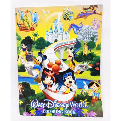 Disney Other | Disneyana - Walt Disney World Parks - Souvenir Coloring Book - Partially Colored | Color: Red | Size: Os