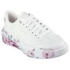 Sneaker SKECHERS "CORDOVA CLASSIC-PAINTED FLORALS", Damen, Gr. 38, rosa (weiß, rosa), Lederimitat, geblümt, modisch, Schuhe, Retro Sneaker, Schnürschuh mit Memory Foam, Topseller