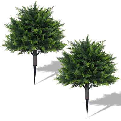 TEMU Artificial (25/23 Inches) | Uv Resistant And Maintenance-free | Pointed Top For | Indoor And Outdoor Patio, Garden, Home Decoration | Hotel And Office Landscaping Image