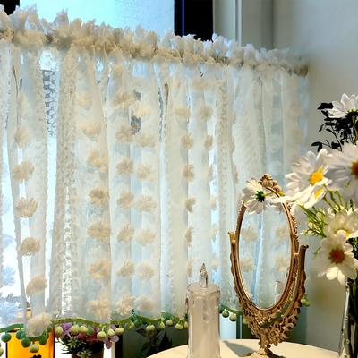 TEMU 1pc Small French Curtains Door Curtains, Half Curtains, Partition Curtains For Living Room Office Home Decor Image