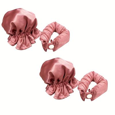 TEMU 2pcs Portable Heatless Hair Curler For Sleeping - No Heat Hair Roller For Women And Girls - Easy And Convenient Hair Styling Tool Image