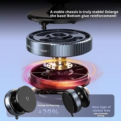 TEMU Upgraded Vacuum Magnetic Suction Car Phone Mount, Adjustable Car Phone Mount, Cell Phone Holder, Suitable For Bath, Car Image