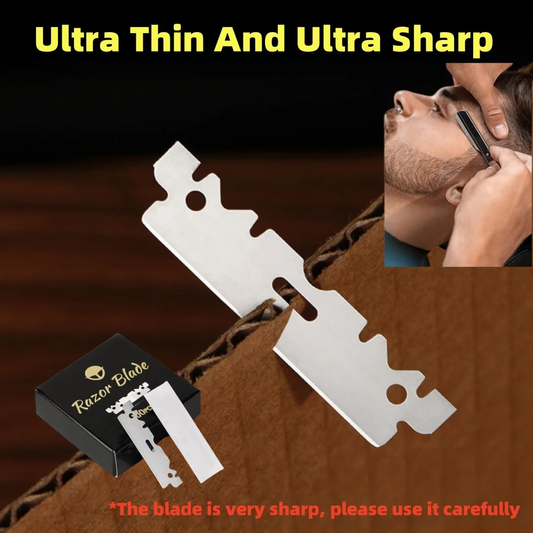 100 stücke Rasierklingen Edelstahl Sicherheit Rasierklingen Für Rasieren Rasiermesser Ersetzen Männer Rasierer Barber Klinge Werkzeug Zubehör Image