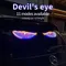 2Pcs USB Dynamic Big Devil Eyes Light Cars, Programmable Flexible Window Screen LED Display For Car, Animated Car Truck Eye