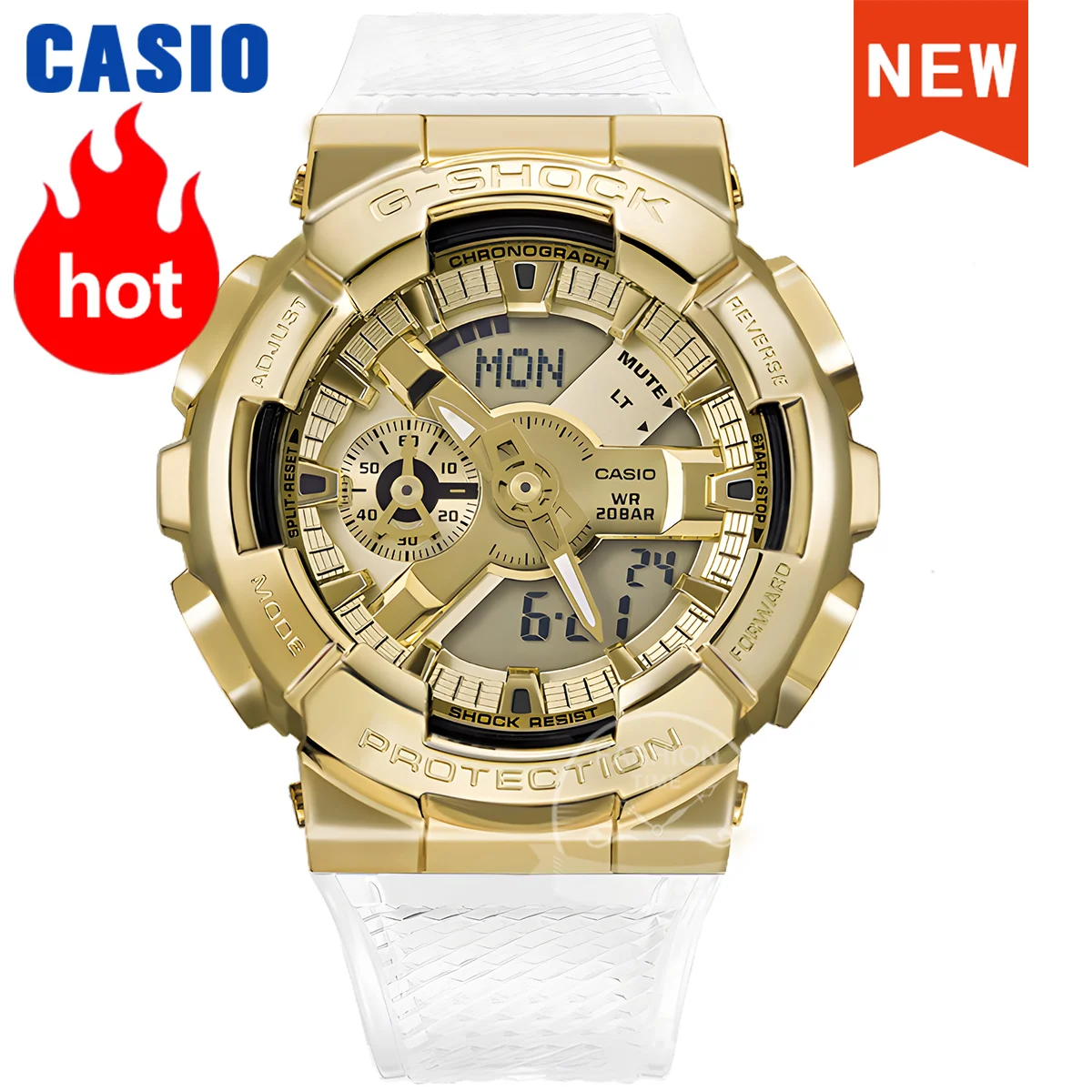 Casio G-SHOCK Herren-Multifunktions-Elektronikuhr mit zwei Displays der GM-110-Serie Image