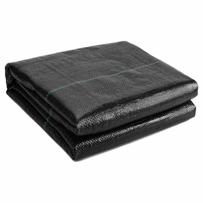 1 Beutel, 3 Fuß x 50 Fuß Gartenlandschaft Stoff Unkrautbarriere Hochleistungs-Unkrautblock Gartenmatte, Bezug für Landschaftsbau-Unkrautkontrolle Image