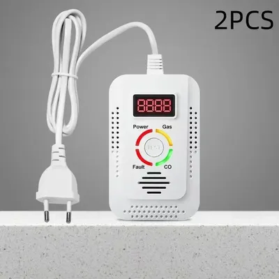 EN50291 Natürlicher GAS CO Leck Kohlenmonoxidmelder CE 2 in 1 CH4 Methan Brennbares Leckage Kohle Hausalarmsensor