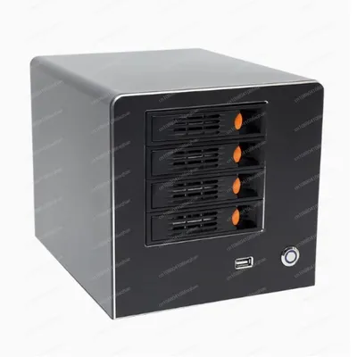 Bays Nas Storage Server-Gehäuse, hochwertiges neues Werkzeug-Schraubenloses Festplattengehäuse, 4 Image