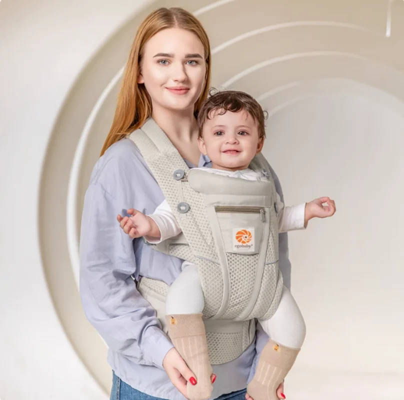 Babytrage Ergonomischer multifunktionaler Hüfthocker für Neugeborene bis Kleinkinder Mehrzweck-Zubehör für Vor- und Nach-Känguru-Taschen Image