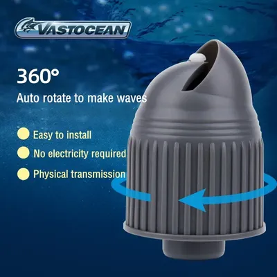 360 ° Dreh wellen kopf mit 3 stücke Anschluss Tauch aquarium Wave Maker Pumpen kopf für Aquarium Image