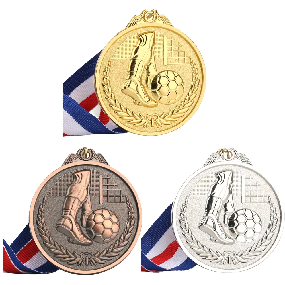 Sport wettbewerb Auszeichnungen Medaillen Zink legierung Wettkampfs piele Medaillen Verschleiß feste Sammlung Gold Silber Bronze Souvenir Geschenk Image