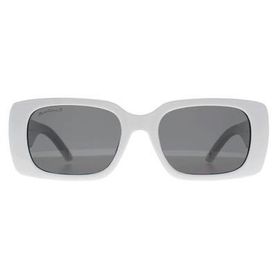 Montana Rectangle Womens Shiny White Smoke Polarized MP194