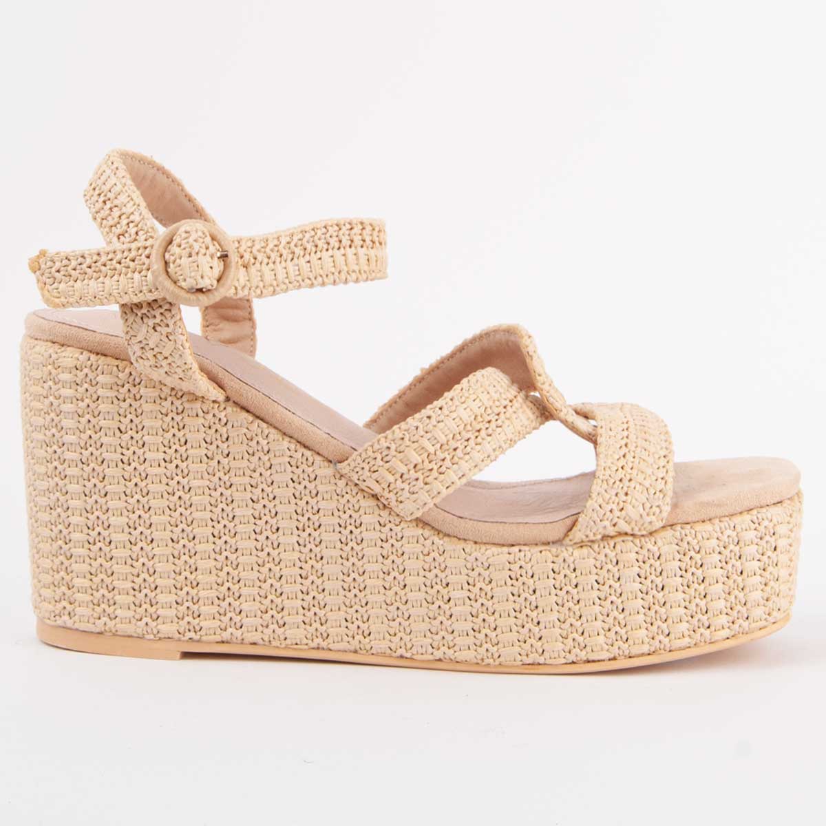 Montevita Sandale Mit Keilabsatz Salia11 Beige
