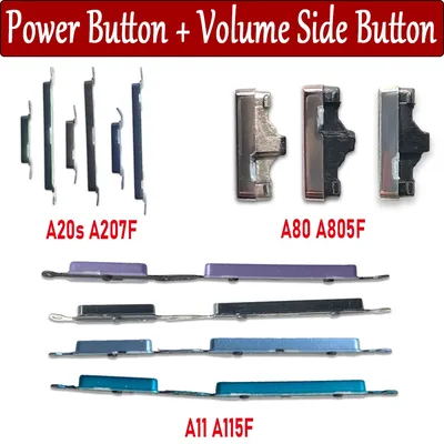 New For Samsung A11 A115F A20S A207F A80 A805F Side Volume Button + Power ON / OFF Buttton Key Set