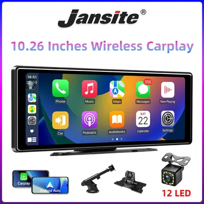 10.26 inch IPS Touch Screen CarPlay Radio Multimedia Video Player Portable Wireless Carplay MP5