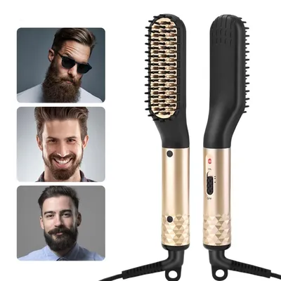 Professional Hair Straightener Comb Brush Beard Hair Straightening Comb Multifunctional Hair Curler