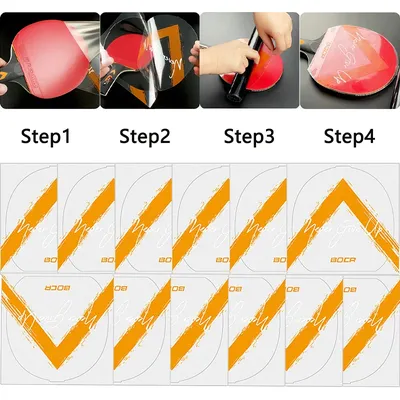 5/10pcs Table Tennis Racket Protective Film Sticky Dust-proof Transparent Ping Pong Bat Rubber Protector Cover Accessories
