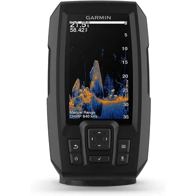 Striker Vivid 4cv, Easy-to-Use 4-inch Color Fishfinder and Sonar Transducer, Vivid Scanning Color