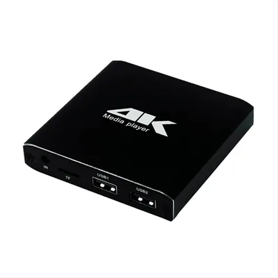 Multimedia Player 4K H.265 Advertising Player Auto Loop Playback with TF/AV/HDMI/USB Disk 1080P HD