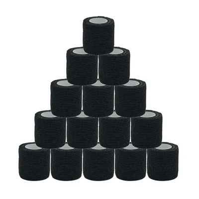 Black Sport Self Adhesive Elastic Bandage Wrap Tape Elastoplast For Knee Support Pads Finger Ankle