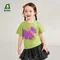 Amila Baby T-shirt 2025 Summer New Breathable Contrast Casual Round Neck Short-sleeved Clothing