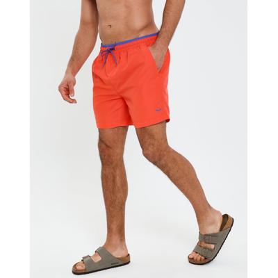 Red Contrast Logo Swim Shorts