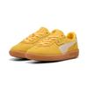 Sneaker PUMA "PALERMO", Gr. 39, gelb sizzle, alpine snow, Leder, mehrfarbig, sportlich, Schuhe