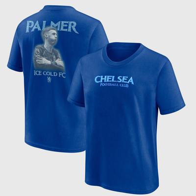 Chelsea Cole Palmer Ice Cold FC Grafik-T-Shirt – Royalblau – Kinder Image