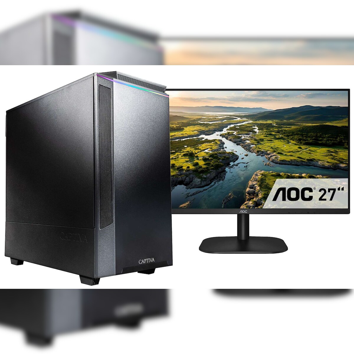Captiva PC Workstation I75-782 TFT Bundle (i9-12900K/SSD 1TB/64GB/WLAN/w/o OS) Image