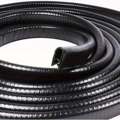 TEMU 32.8ft Edge Decorative Rubber U-shaped Channel Strip With Metal Door Edge Protector Car Door Seal Image