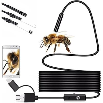 7 mm wasserdichte HD-Endoskopkamera mit IP67, tragbares Endoskop mit und Typ c, Rohrkamera mit Image
