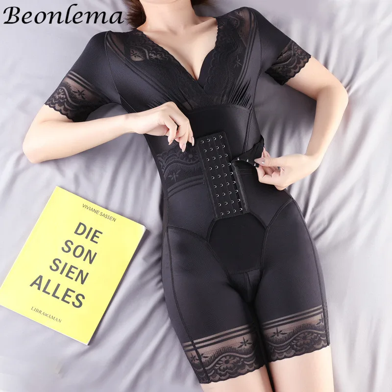 Abnehmen Bauch Mantel Shapewear Frauen Breasted Bodys Geöffneter Gabelung Sexy Unterwäsche Body Shaper Plus Größe Push-up Nude Dessous Image