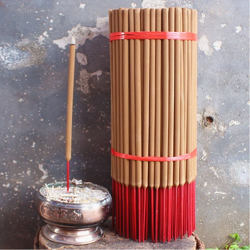 12 teile/los 11mm 3 Stunden Große Größe OUDH Räucherstäbchen 600 Jahre 48 cm Natur Bambus Tempel Buddha Anbetung Stick weihrauch Eaglewood Image