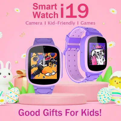 KESHUYOU Kinder-Smartwatch, HD-Touch-Kamera, Musik-Player, Puzzle-Spiel, Wecker, Rechner, Jungen und Image