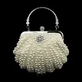 Wunderschöne Mini-Mode-Perlen-Diamant-Perlen-Muschel-Tasche, Clutch, Abendtasche, Handtasche, kann als Schulter-Crossbody sein