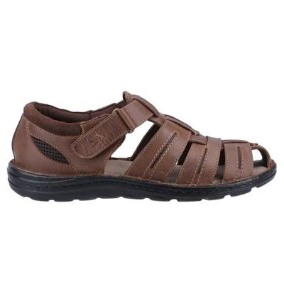 Hush Puppies - Herren Sandalen "Albert", Fischer, Leder (Hellbraun) Image