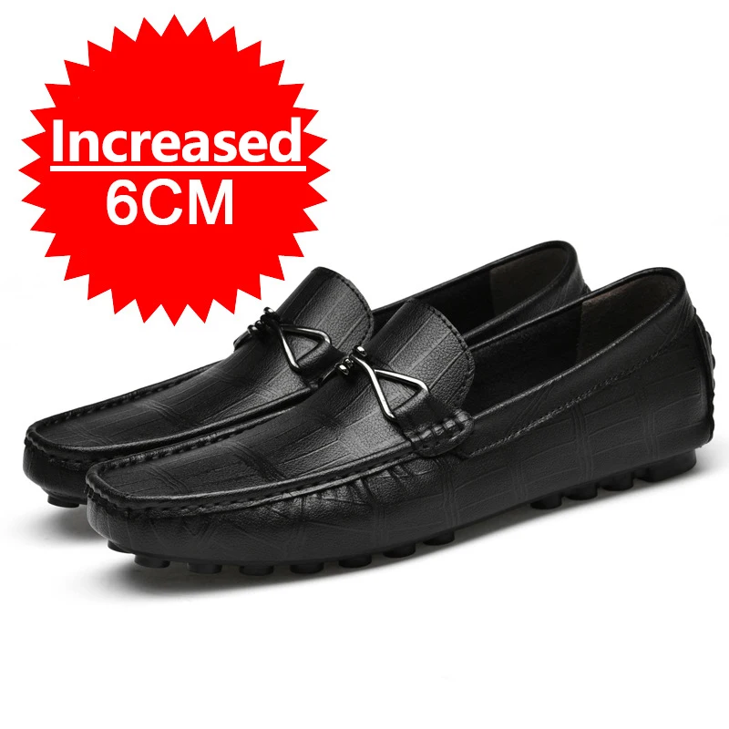 Neue Sommer männer Innere Erhöhung Schuhe Leder Casual Business Schuhe Unsichtbare Höhe Zunehmende Schuhe Sport Aufzug 6CM