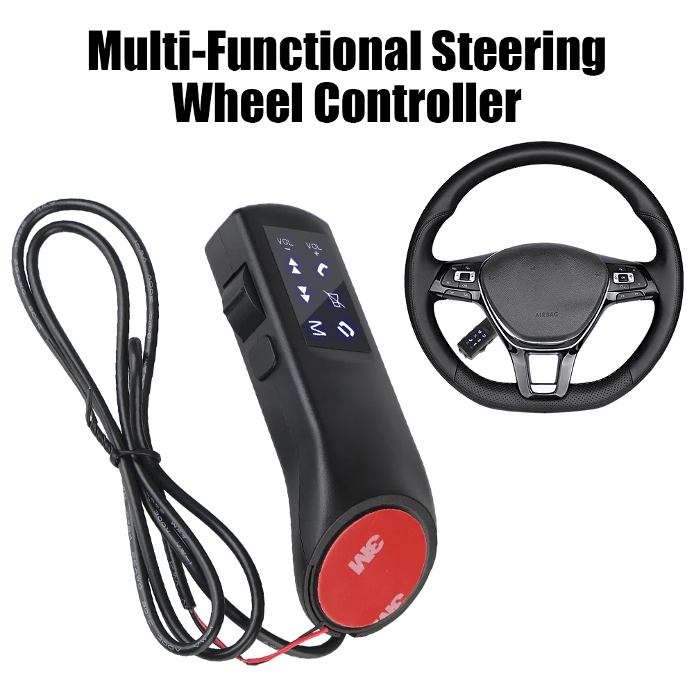 Auto-styling Universal Auto Lenkrad Tasten 8 Tasten Drahtlose Steuerung Für Musik Telefon DVD Navigation Fernbedienung 12 V
