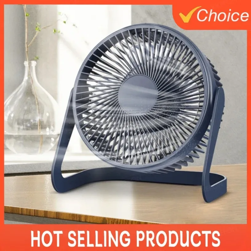 Einstellbare elektrische USB-Desktop-Ventilatoren, tragbar, leise, Büro-Desktop, energiesparende Ventilatoren für den Einsatz im Schlafsaal im Home Office Image