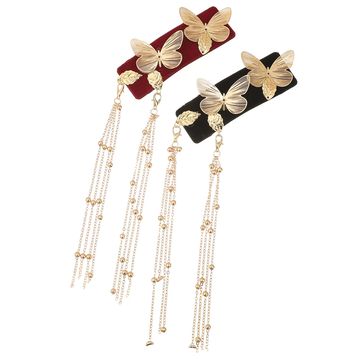 Goldene Quaste Haarspange Alten Stil Haarschmuck Seitenclip Mädchen Süße Retro Haarspangen Haarnadel Mode Elegante Haarklammern Image