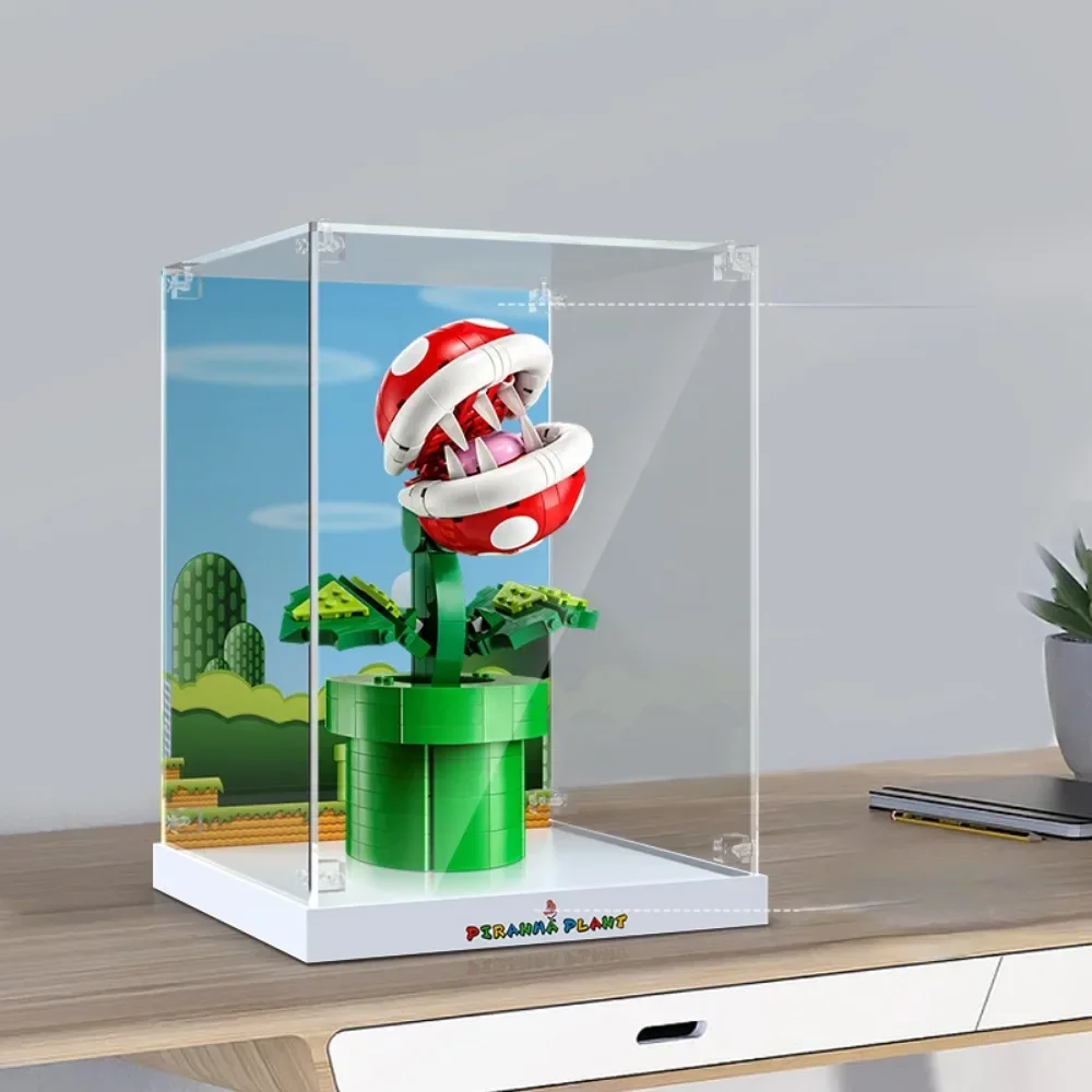 3 mm Vitrine für Lego Piranha Plant 71426, 3 mm Acryl-Displaybox für Lego 71426 (kein Modell-Set im Lieferumfang enthalten)