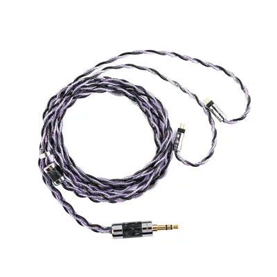 Tripowin Moonshadow IEM-Kabel, 4-adriges Legierungskupfer mit Aluminiumfolie und versilbertem Image