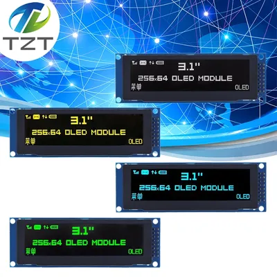 3.12 Inch Real OLED Display 256*64 25664 Dots Graphic LCD Module Display Screen LCM Screen SSD1322