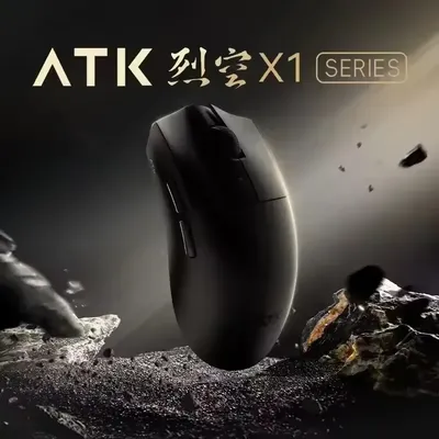 ATK X1 Series Wireless Bluetooth Mouse Paw3950/Ultra 8k Lightweight 49g Three Mode Mouse Fps Gamer